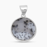 Dendritic Opal Silver Pendants