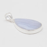 Blue Lace Agate 925 Silver Pendants