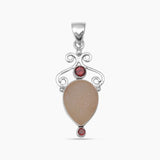 925 Silver Titanium Druzy Pendants