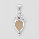 925 Silver Titanium Druzy Pendants