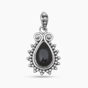 Black Onyx Silver Pendants