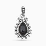 Black Onyx Silver Pendants