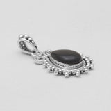 Black Onyx Silver Pendants