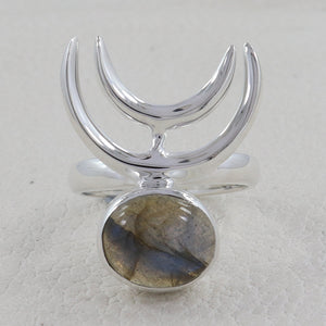 Labradorite Gemstone Silver Rings