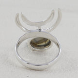Labradorite Gemstone Silver Rings