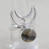 Labradorite Gemstone Silver Rings