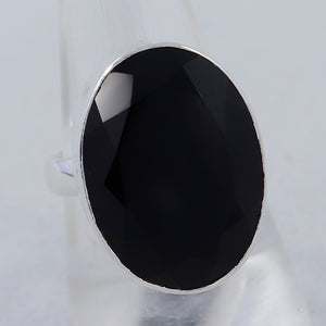 925 Sterling Silver Black Onyx Ring