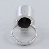 Large Black Onyx Silver Ring