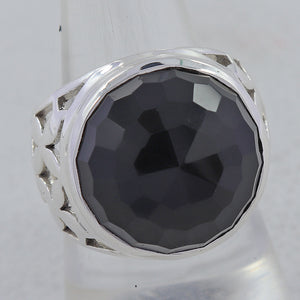 Black Onyx Silver Rings