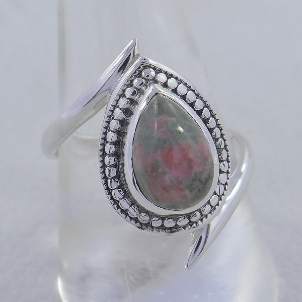 925 Sterling Silver Rhodonite Rings