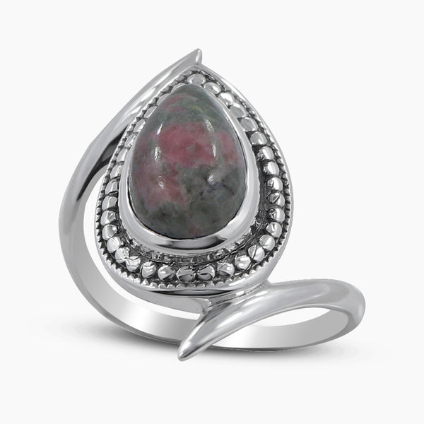 925 Sterling Silver Rhodonite Rings
