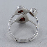 Garnet Silver Ring