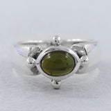 Tourmaline Silver Ring