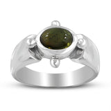 Tourmaline Silver Ring