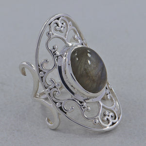 Labradorite Silver Rings