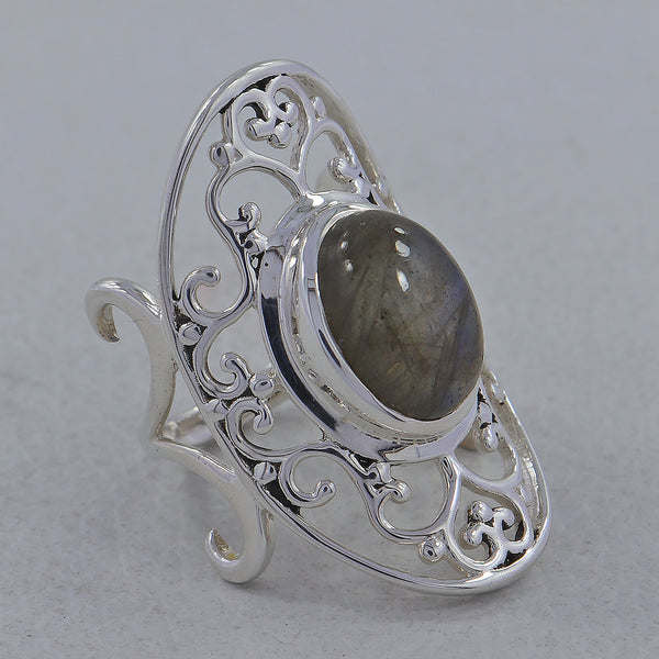 Labradorite Silver Rings