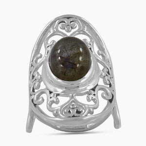 Labradorite Silver Rings