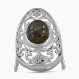 Labradorite Silver Rings