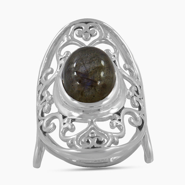 Labradorite Silver Rings