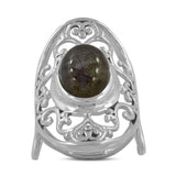 Labradorite Silver Ring