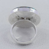 Dichroic Glass Sterling Silver Ring