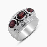 Amethyst Silver Rings