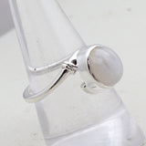 Rainbow Moonstone Silver Ring