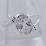 Natural Citrine Gemstone Silver Ring