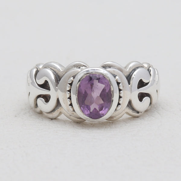 925 Sterling Silver Amethyst Rings
