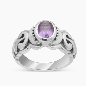 925 Sterling Silver Amethyst Rings