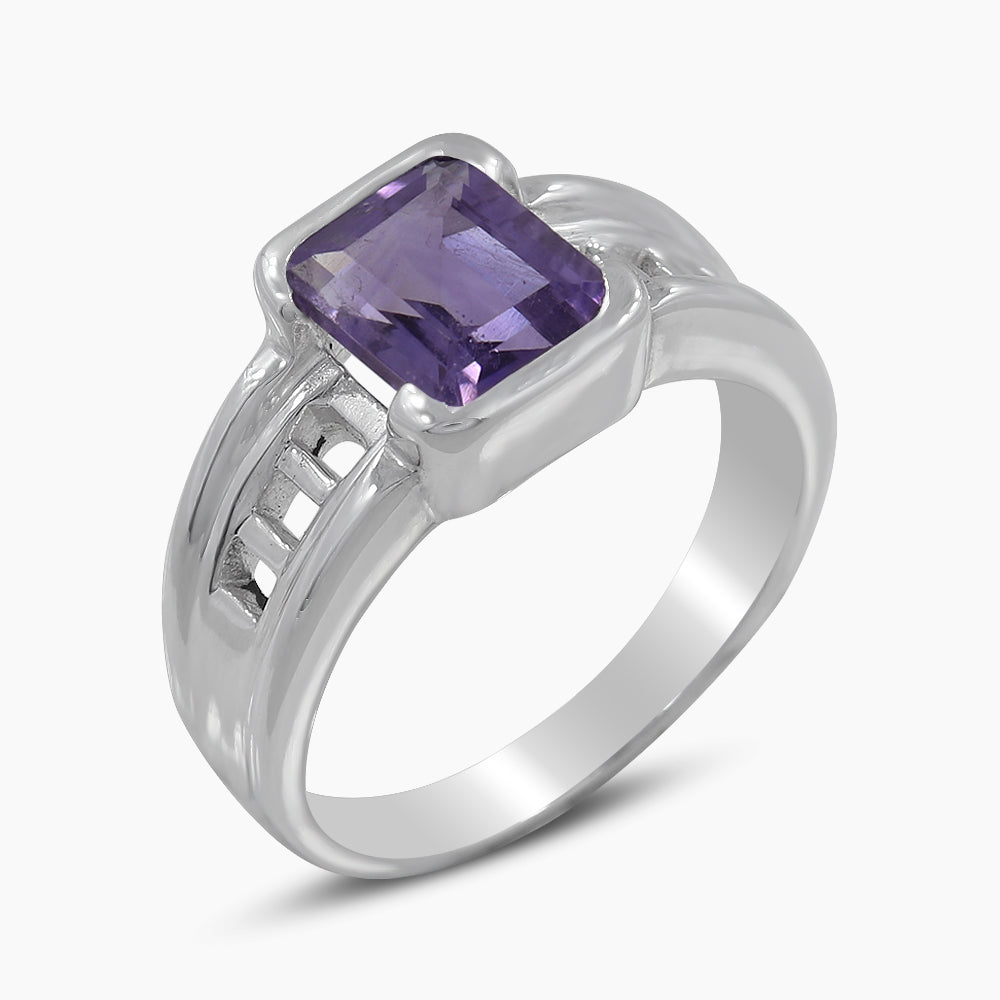 925 Silver Amethyst Designer Rings