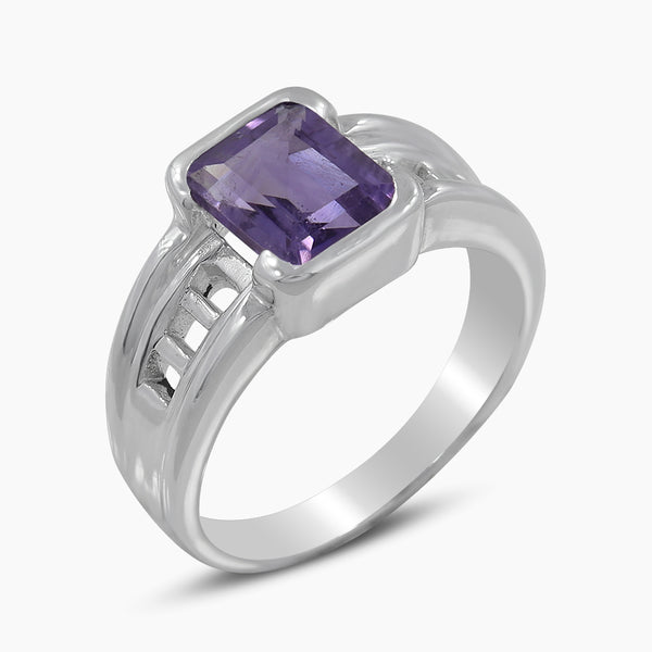 925 Silver Amethyst Designer Rings