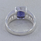 Amethyst Designer Ring 925 Sterling Silver