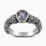 925 Sterling Silver Garnet Rings