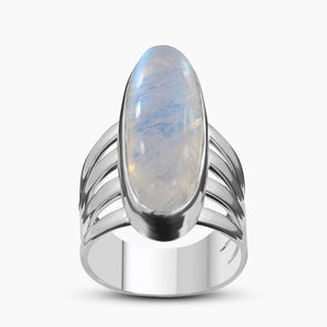 Natural Tiger Eye Silver Ring