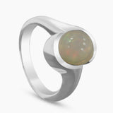 Natural Citrine Silver Rings