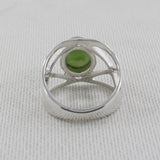 Nephrite Jade Silver Rings