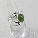 Nephrite Jade Silver Rings