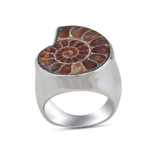 925 Sterling Silver Ammonite Rings