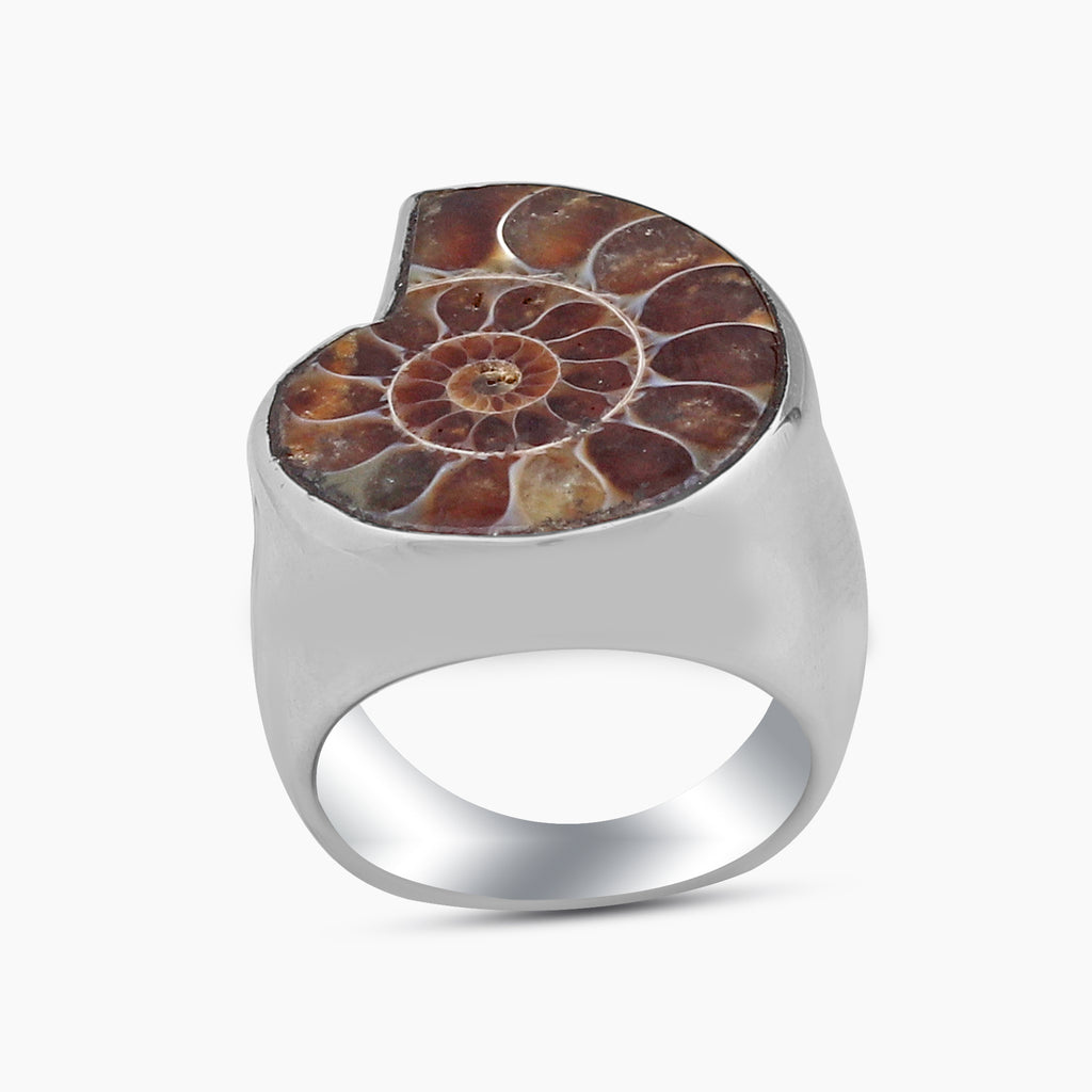 925 Sterling Silver Ammonite Rings