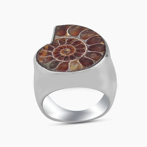 925 Sterling Silver Ammonite Rings