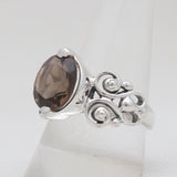 Natural Black Onyx Silver Rings