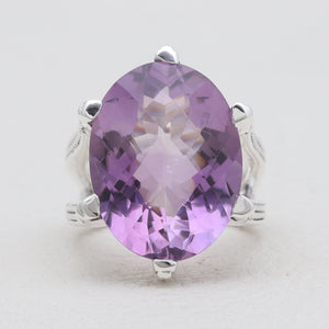 925 Sterling Silver Amethyst Rings