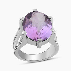 925 Sterling Silver Amethyst Rings