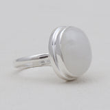 Rainbow Moonstone Sterling Silver Rings