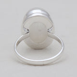 Rainbow Moonstone Sterling Silver Rings
