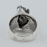 Meteorite Sterling Silver Ring