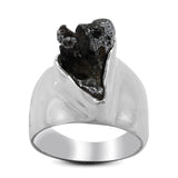 Meteorite Sterling Silver Ring