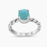 Rainbow Moonstone Silver Rings