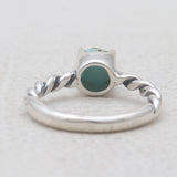 Rainbow Moonstone Silver Rings